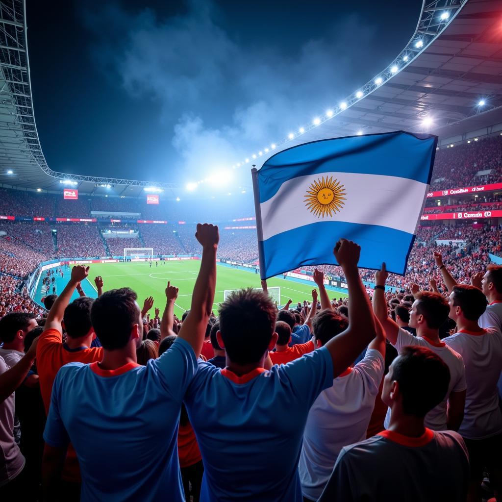 Không Khí Cuồng Nhiệt Của Cổ Động Viên Argentina vs Holland