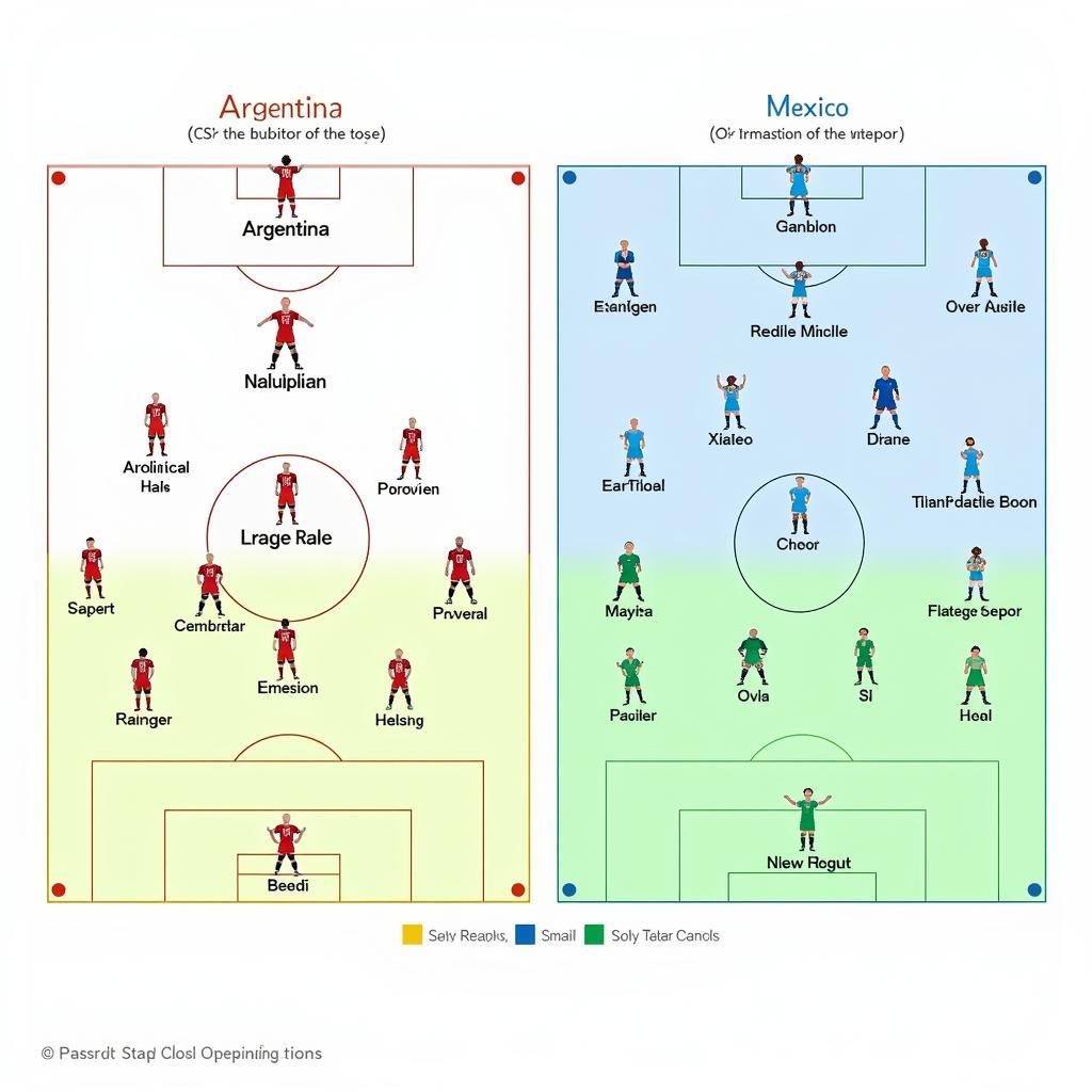 Chiến thuật và lối chơi của Argentina và Mexico