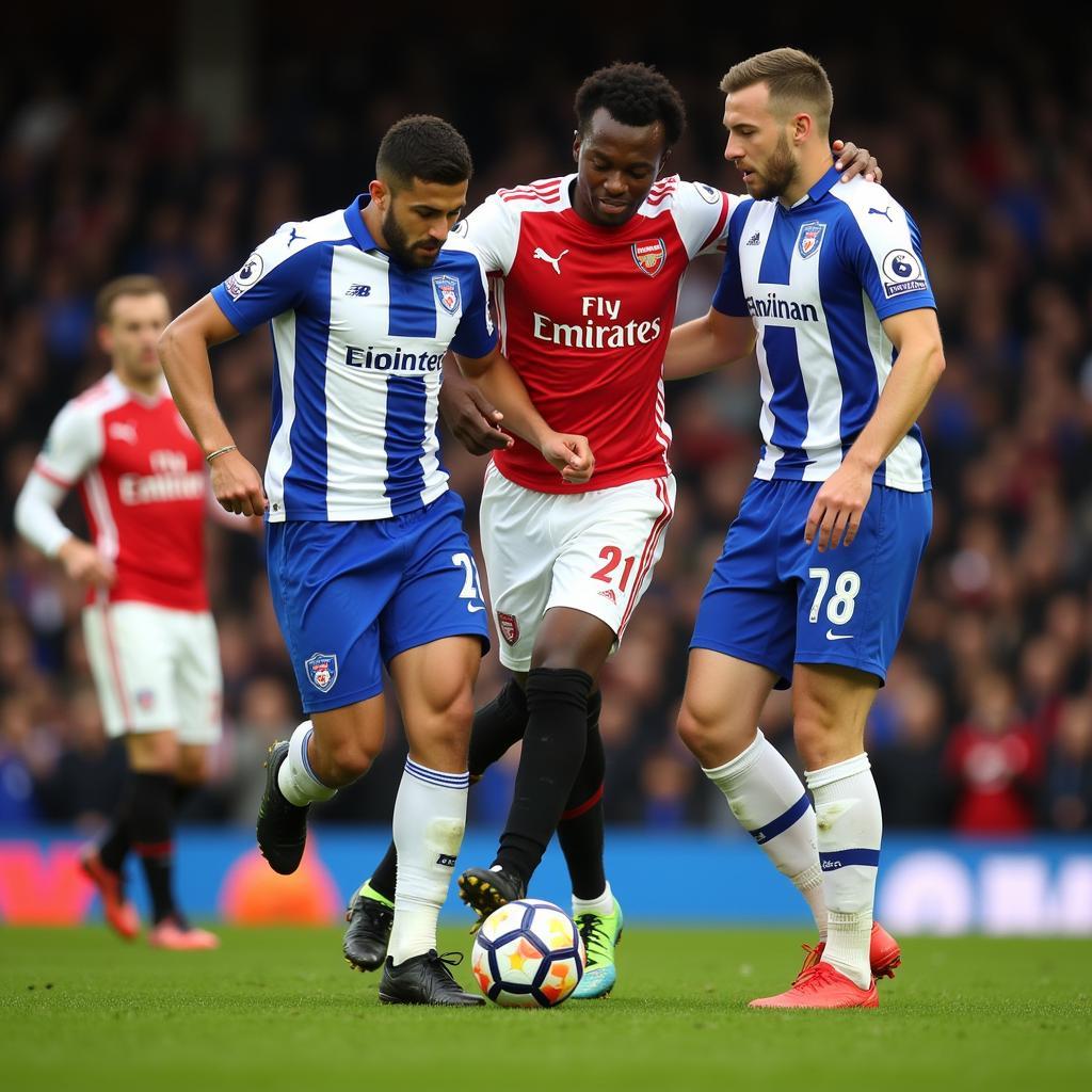 Đối đầu kịch tính giữa Arsenal và Brighton