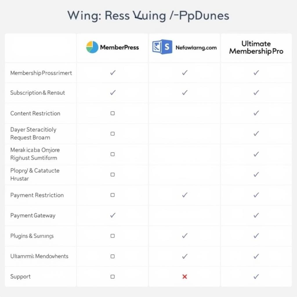 Bảng so sánh tính năng MemberPress vs Ultimate Membership Pro