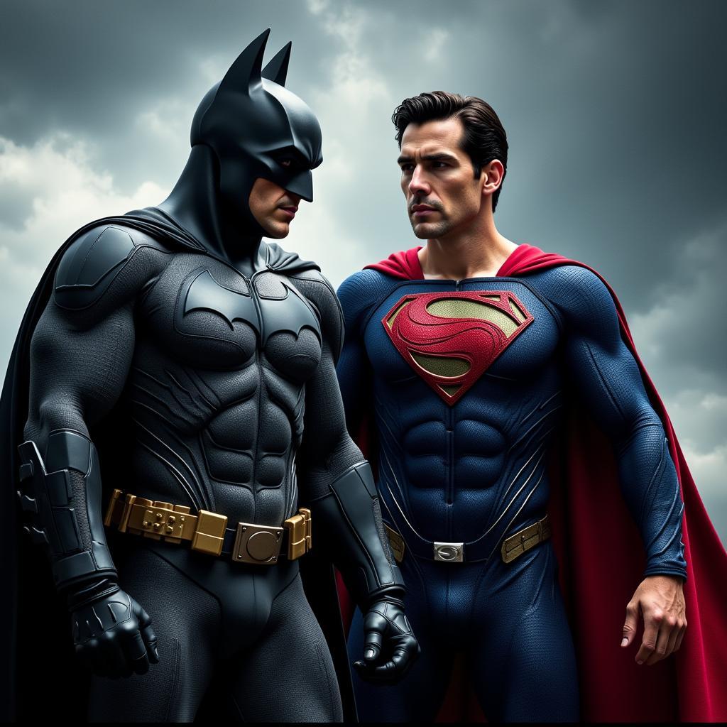 Hình ảnh Batman và Superman - biểu tượng văn hóa đại chúng