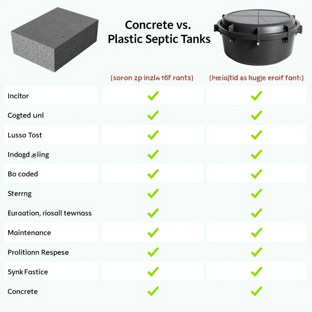 Concrete vs Plastic Septic Tank Comparison