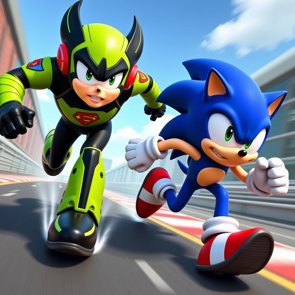 Ben 10 vs Sonic Cuộc Đua Tốc Độ