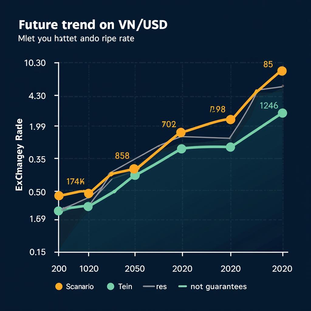 Biểu đồ dự đoán tỷ giá VND/USD trong tương lai