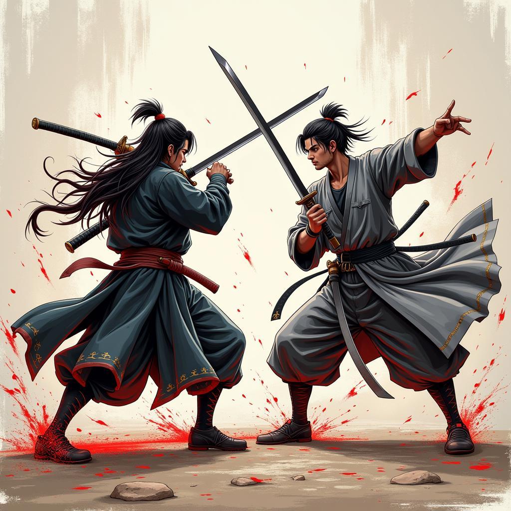 Black Blade và Uchigatana trong chiến đấu