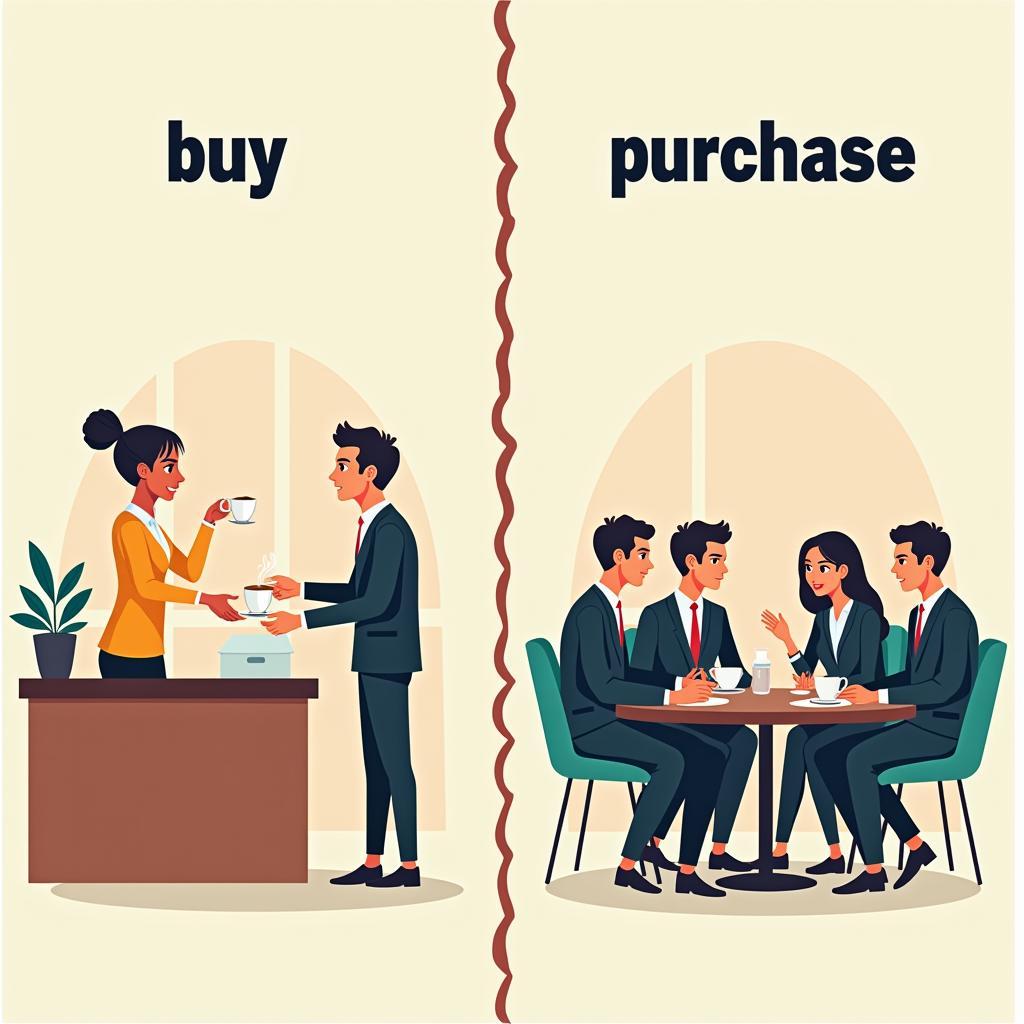 Tình huống sử dụng Buy vs. Purchase