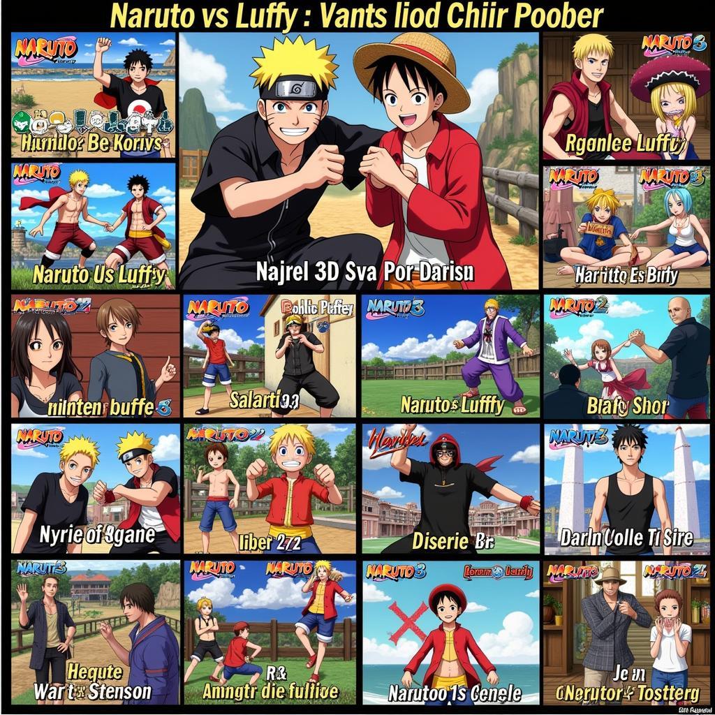 Các Phiên Bản Game Naruto vs Luffy