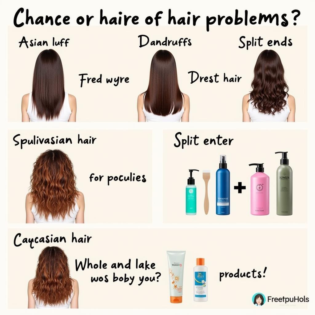 Common hair problems associated with Asian and Caucasian hair