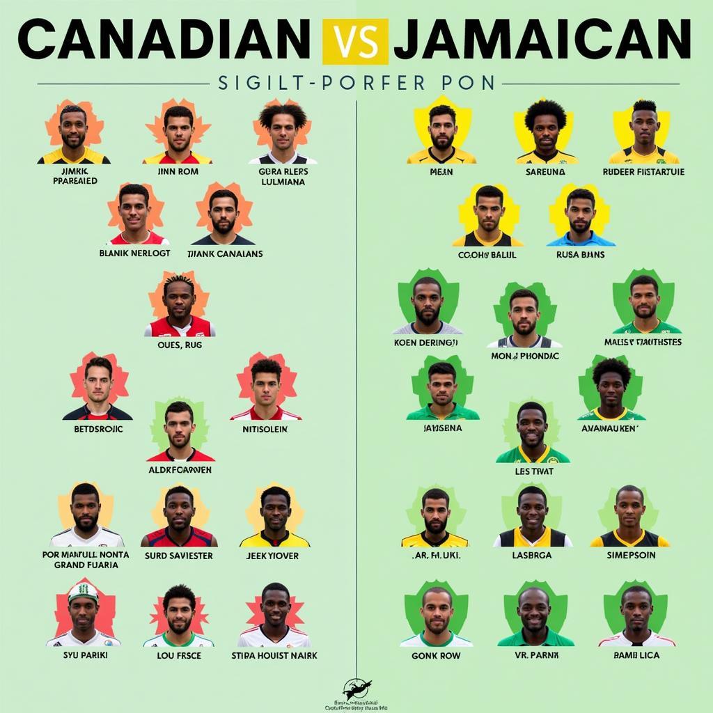 Canada vs Jamaica: So sánh lực lượng