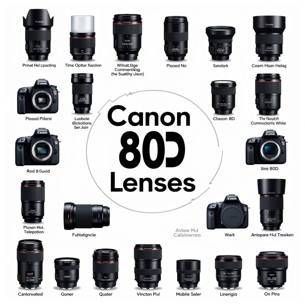 Các ống kính phù hợp với Canon 80D