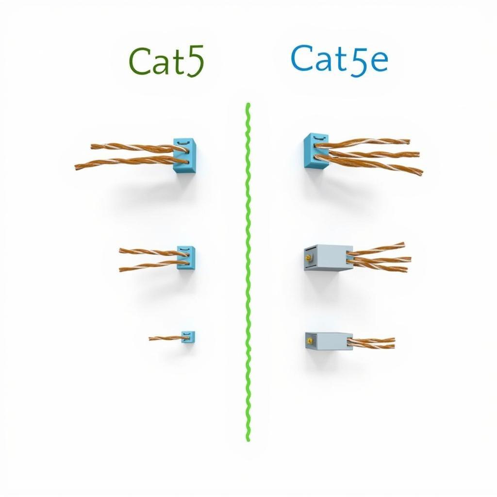 So sánh cáp Cat5 và Cat5e