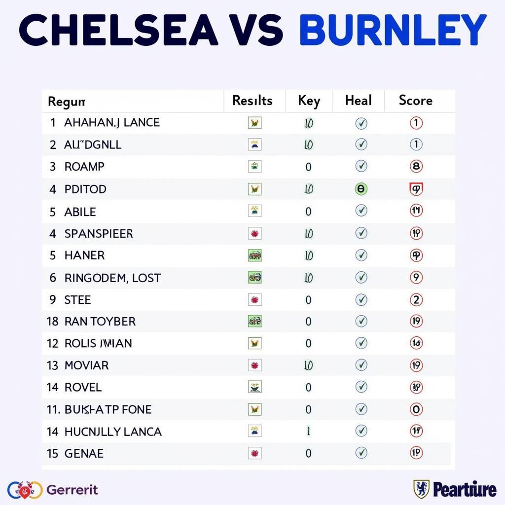 Lịch sử đối đầu giữa Chelsea và Burnley