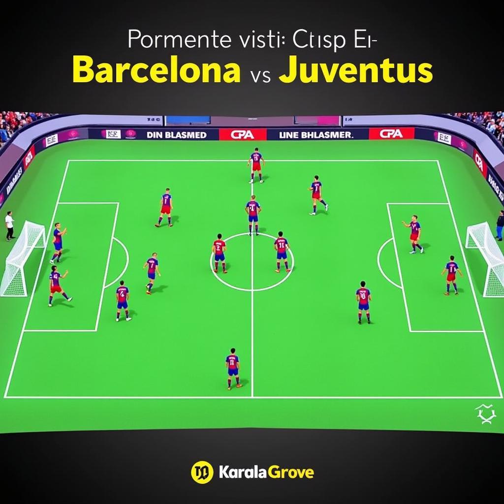 Chiến thuật của Barcelona và Juventus trong trận đấu năm 2018