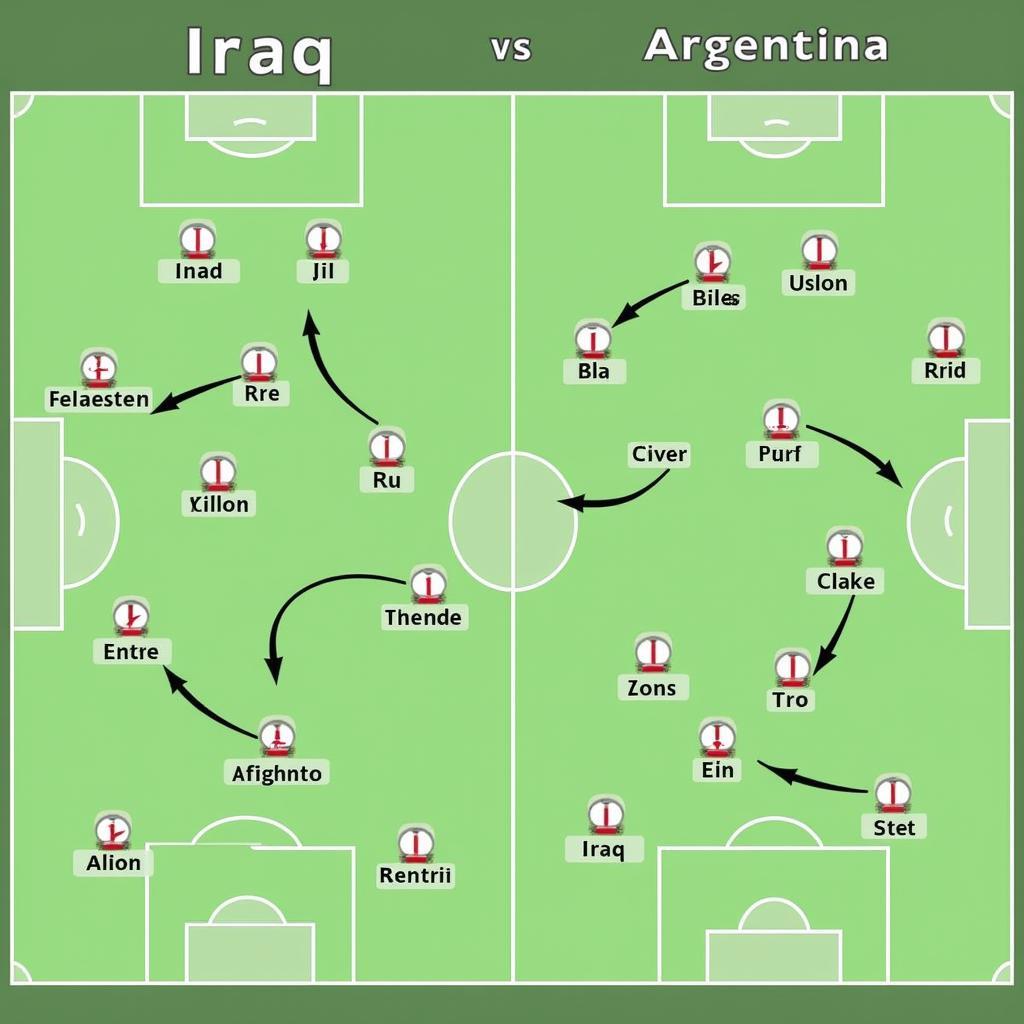 Chiến thuật và đội hình dự kiến của Iraq và Argentina trong trận đấu sắp tới