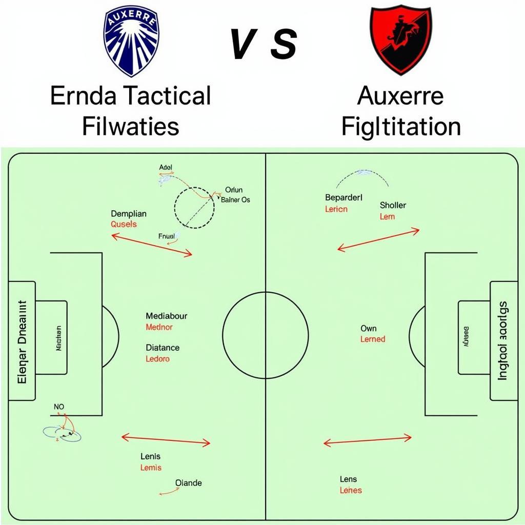 Chiến thuật Lens vs Auxerre