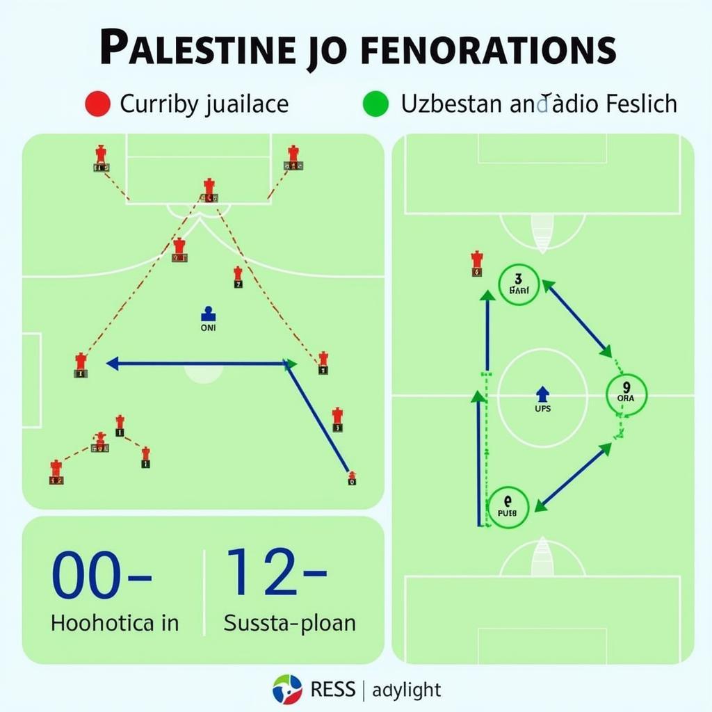 Chiến thuật của Palestine và Uzbekistan