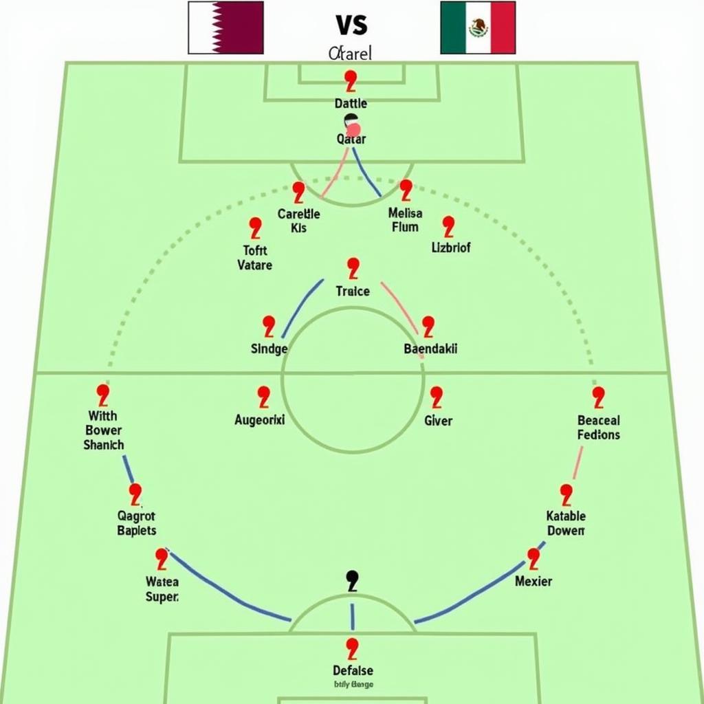 Chiến thuật U23 Qatar đối đầu Mexico