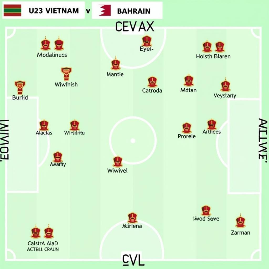 Chiến thuật U23 Việt Nam vs U23 Bahrain