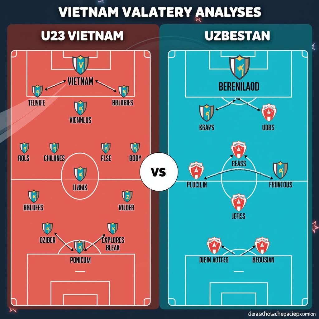 Chiến thuật của U23 Việt Nam và U23 Uzbekistan