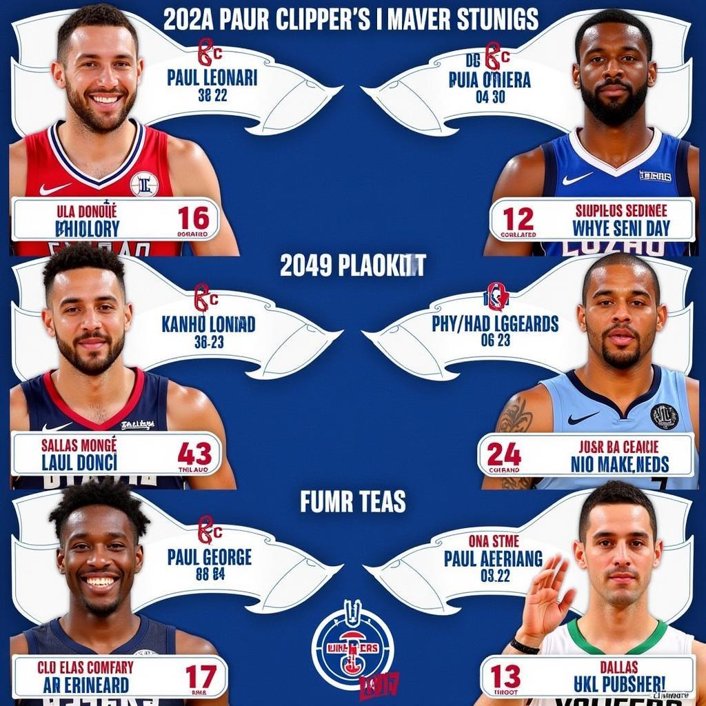 Cầu thủ chủ chốt trong trận đấu giữa LA Clippers và Dallas Mavericks