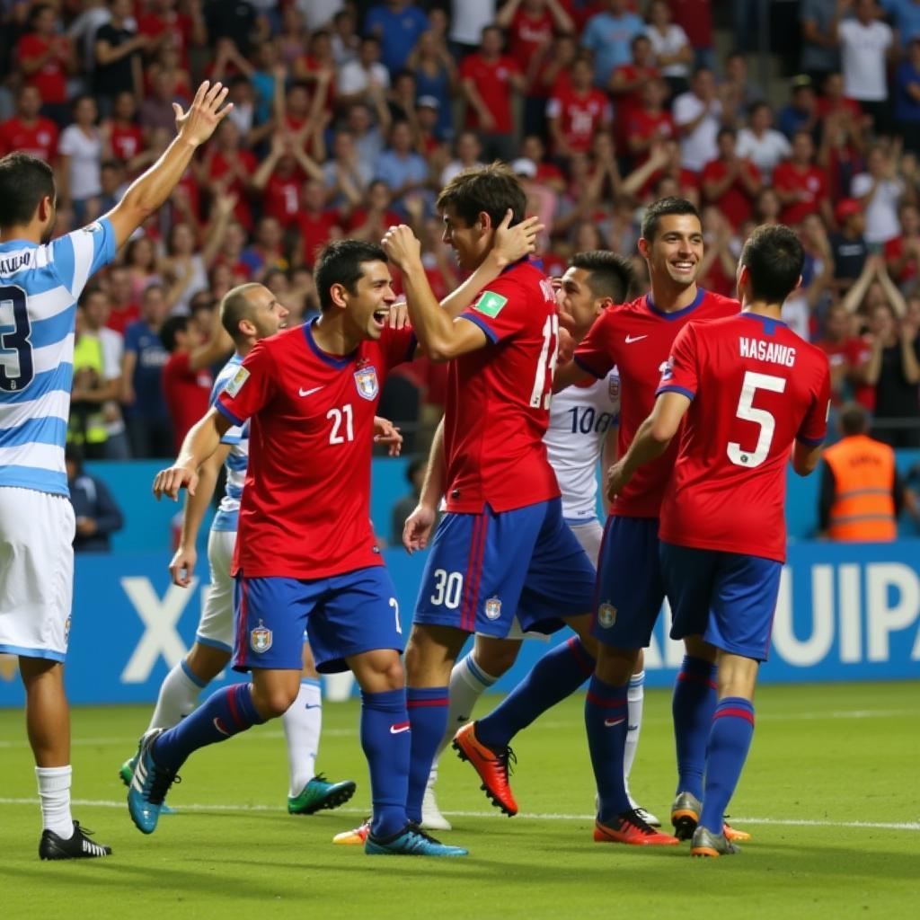 Costa Rica đánh bại Uruguay tại World Cup 2014