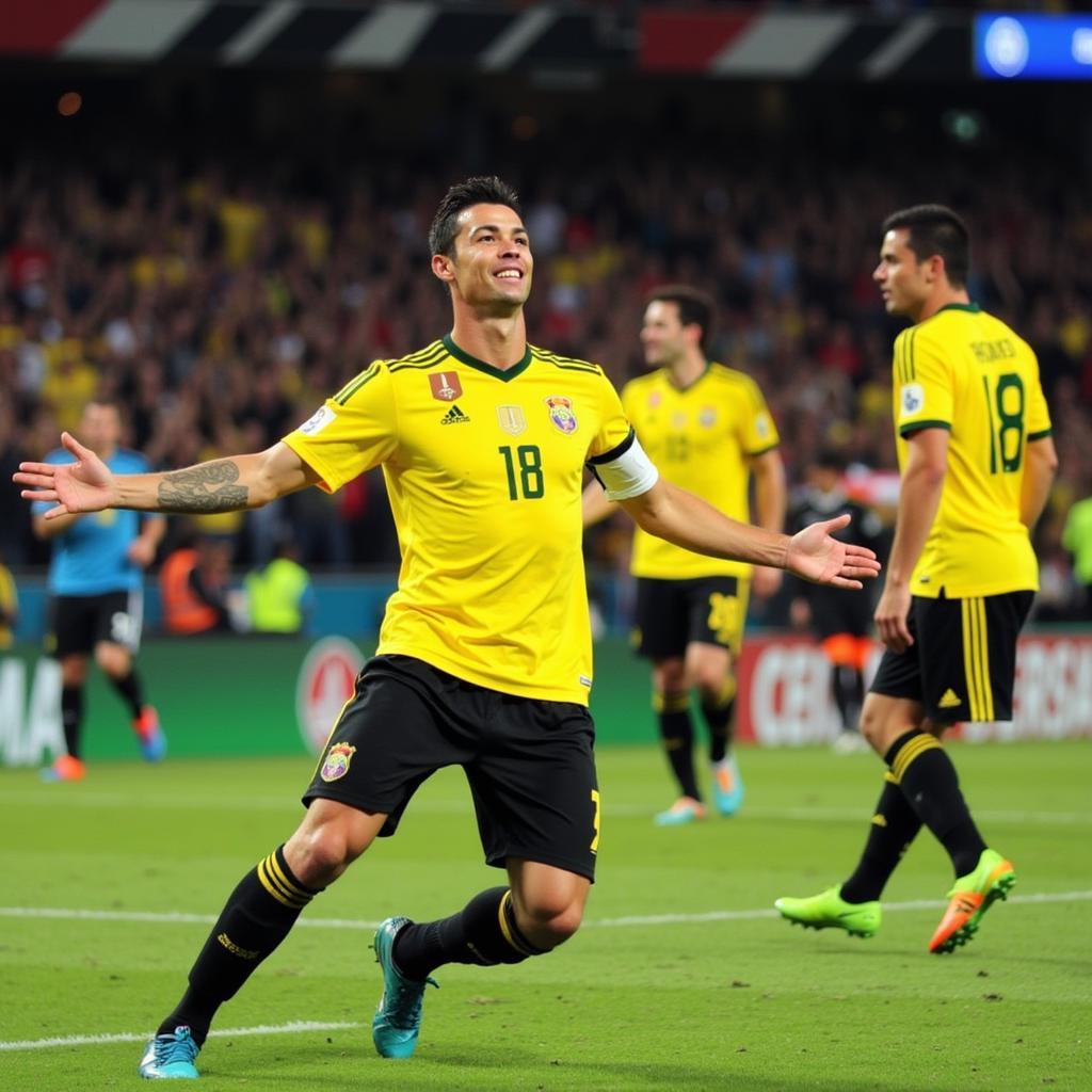 Cristiano Ronaldo ghi bàn tại EURO 2012