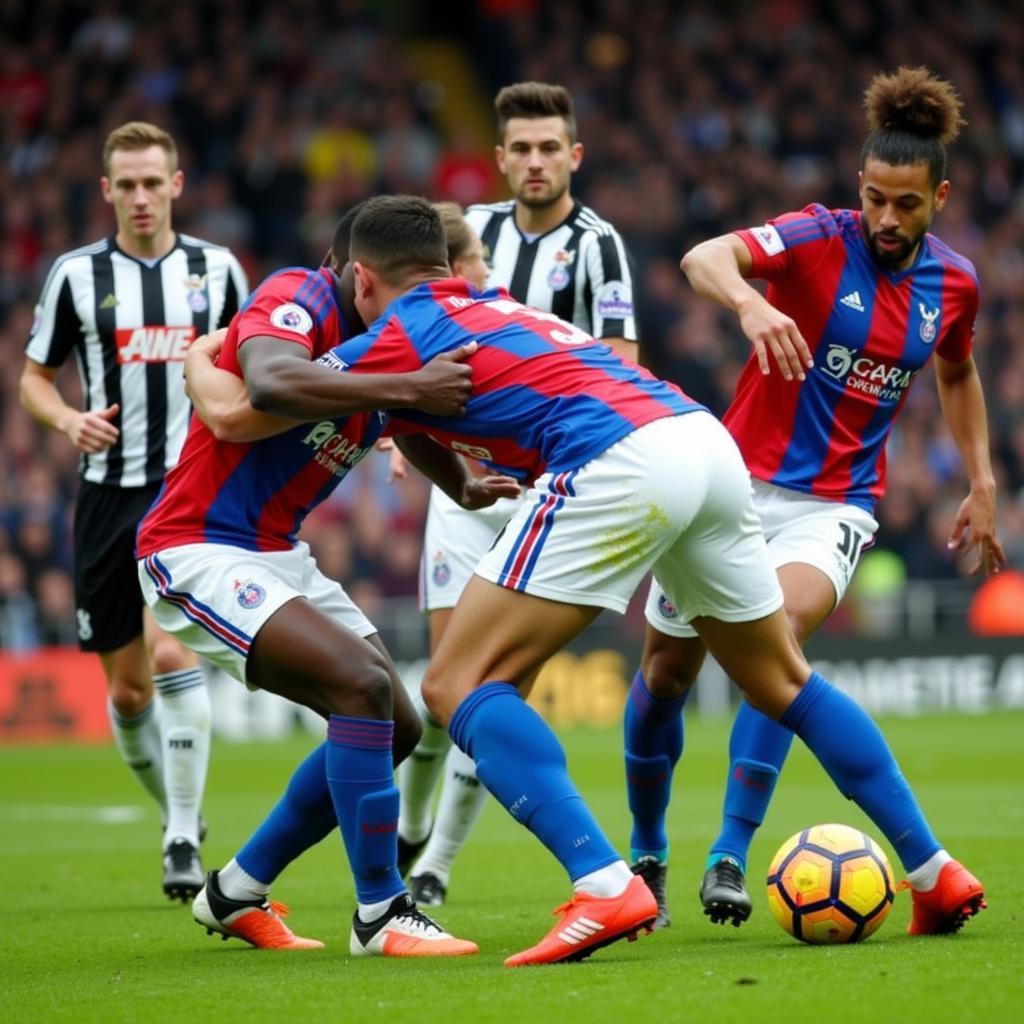 Crystal Palace phòng ngự chặt chẽ trước Newcastle