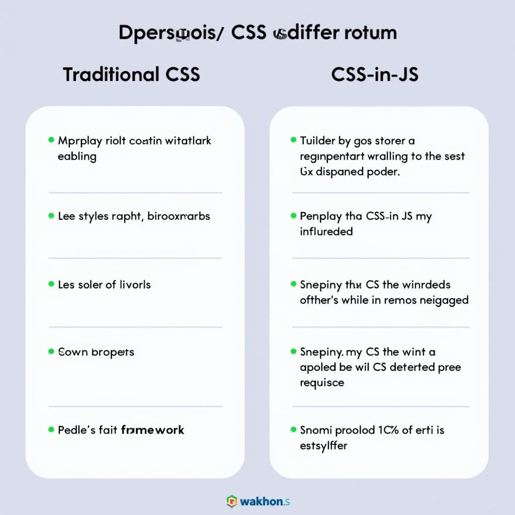 So sánh CSS in JS và CSS truyền thống