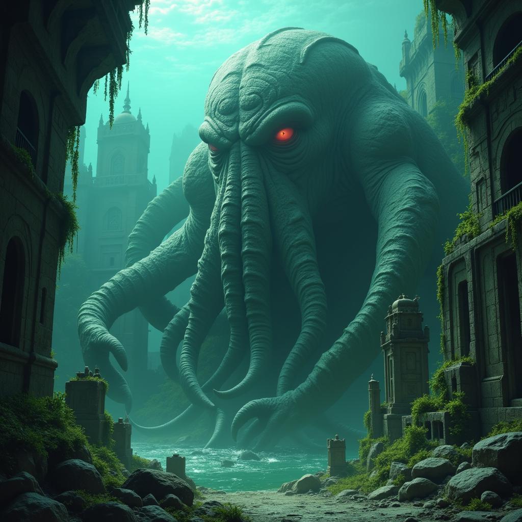 Cthulhu ngủ say tại R'lyeh