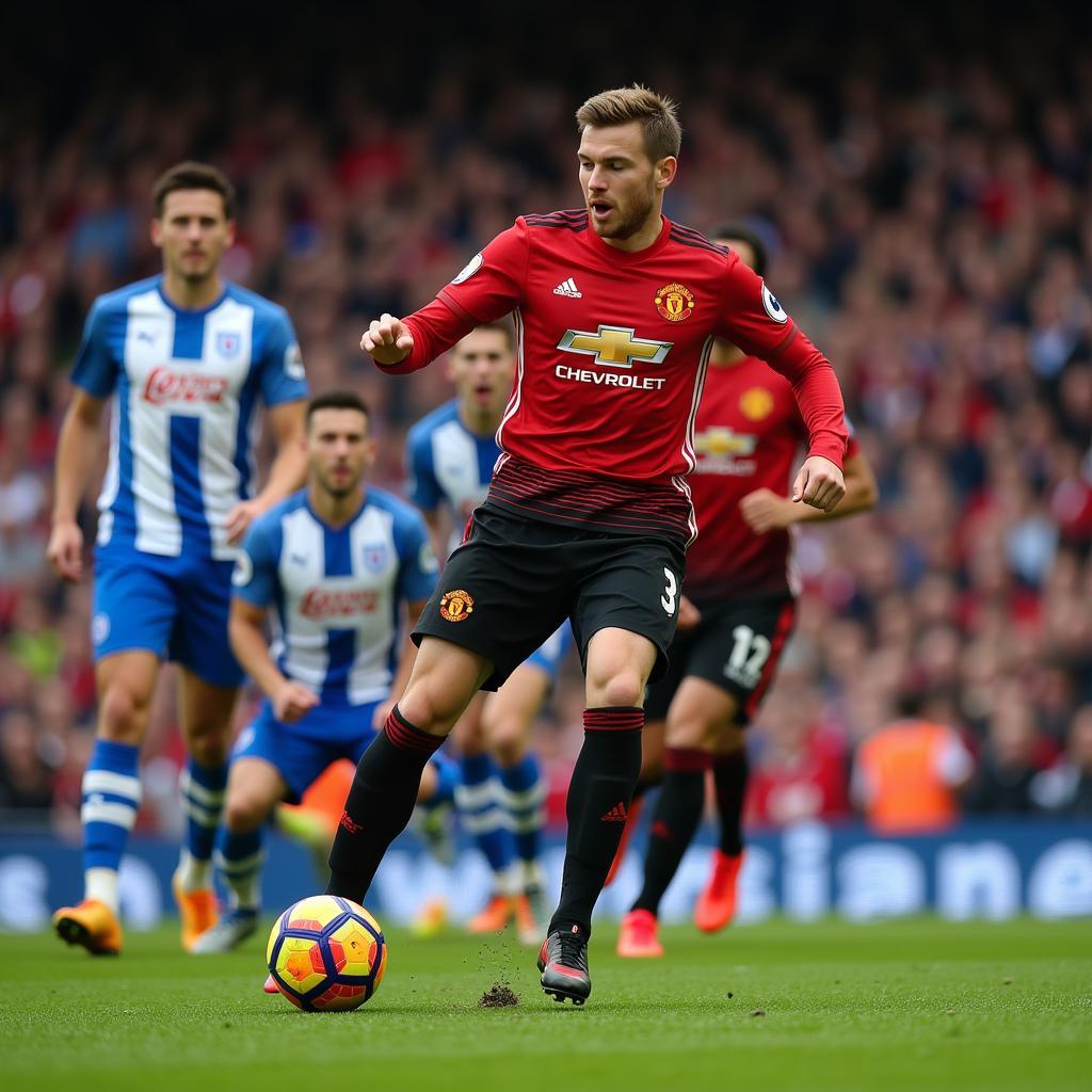 Cuộc đối đầu kịch tính giữa Manchester United và Huddersfield Town