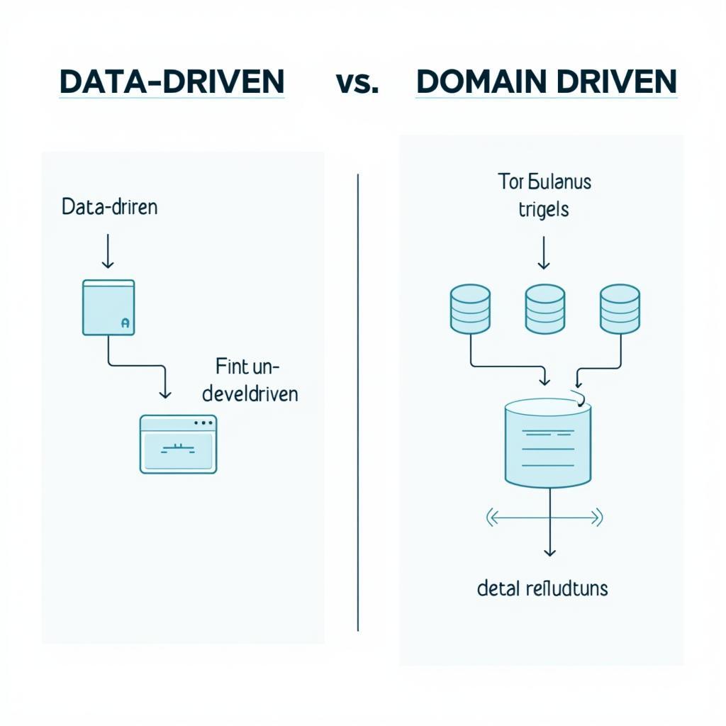 So sánh Data Driven và Domain Driven