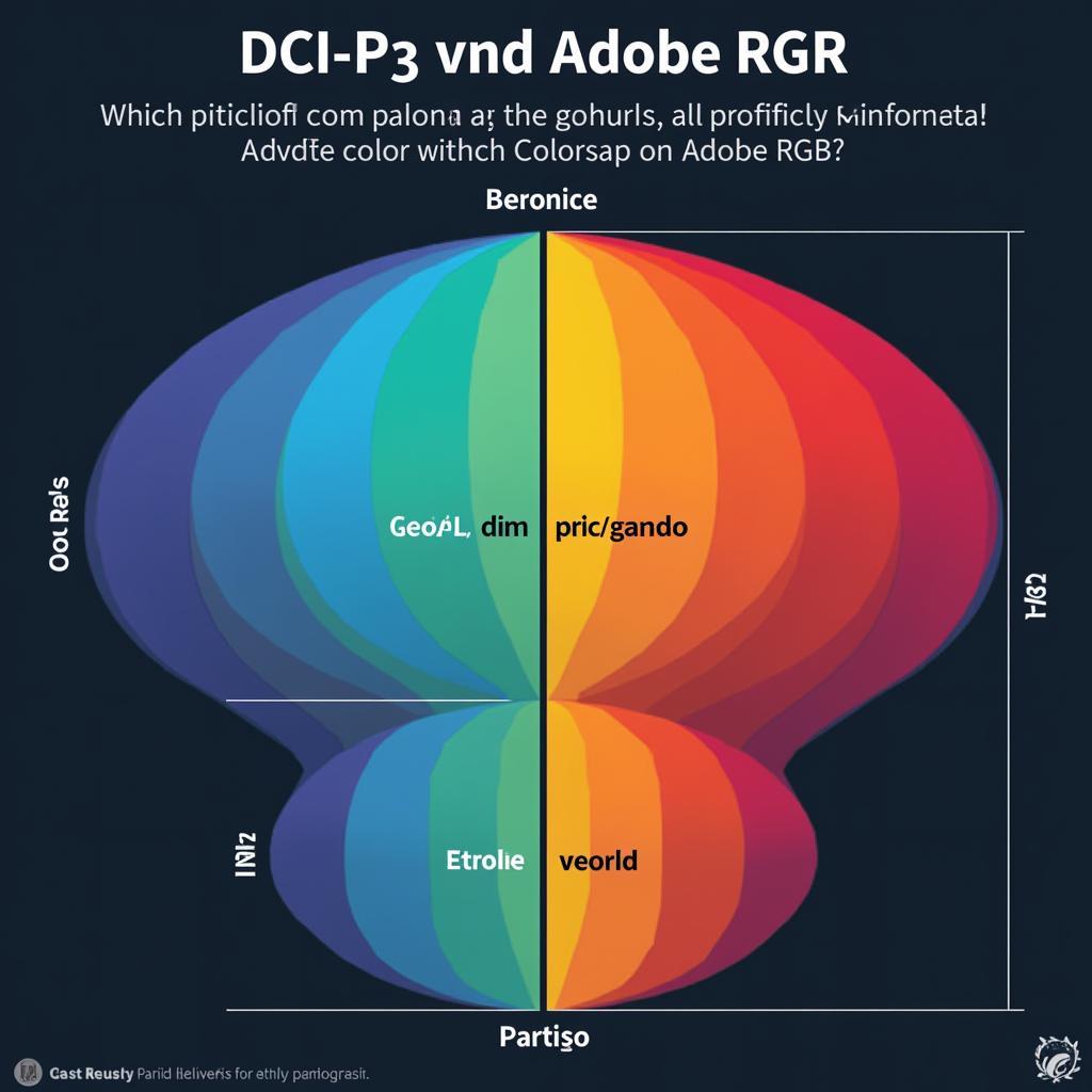 So sánh không gian màu DCI-P3 và Adobe RGB