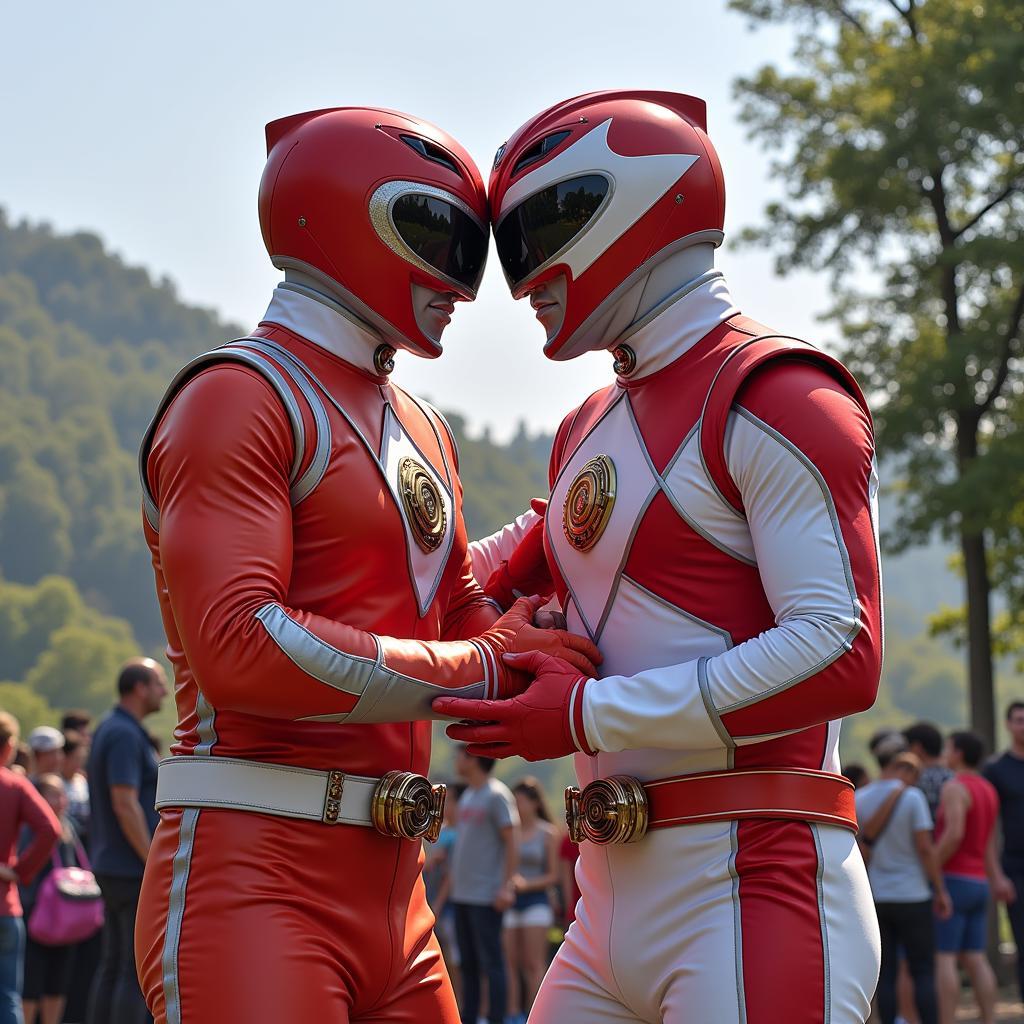 Dekaranger và Abaranger kỷ niệm chiến thắng