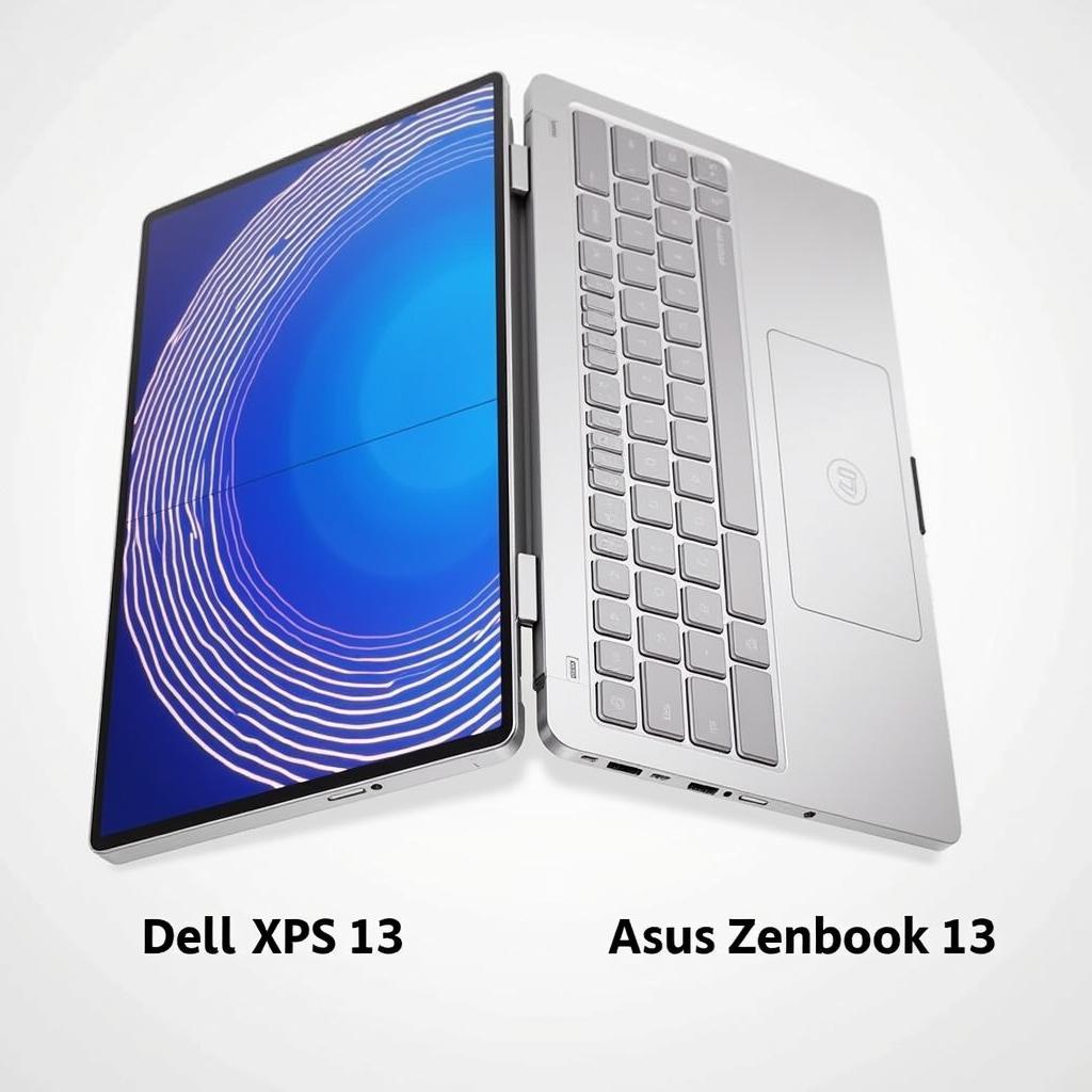 So sánh thiết kế Dell XPS 13 và Asus Zenbook 13