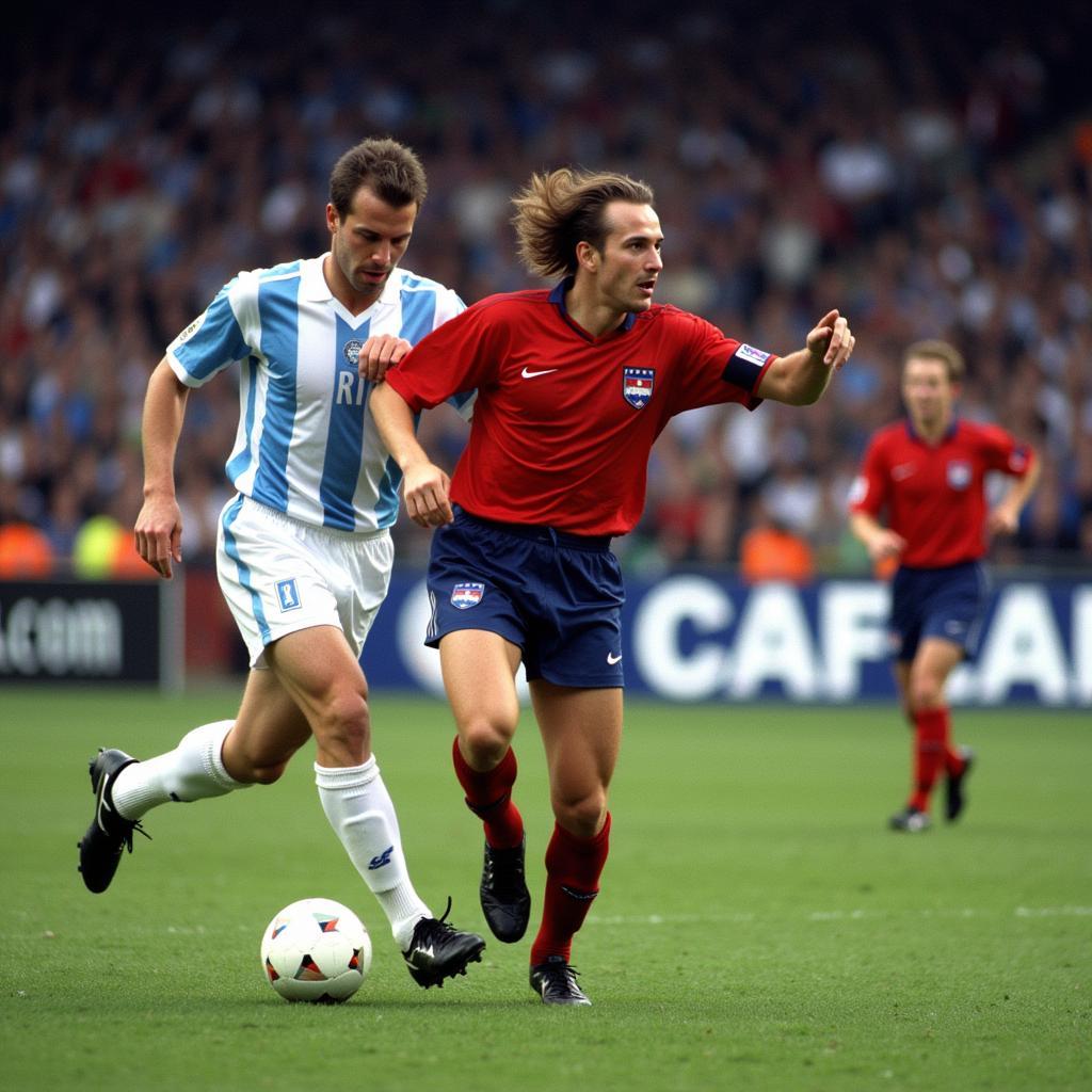 Dennis Bergkamp ghi bàn thắng quyết định vào lưới Argentina