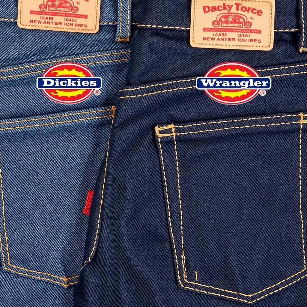 So sánh chất liệu Dickies và Wrangler