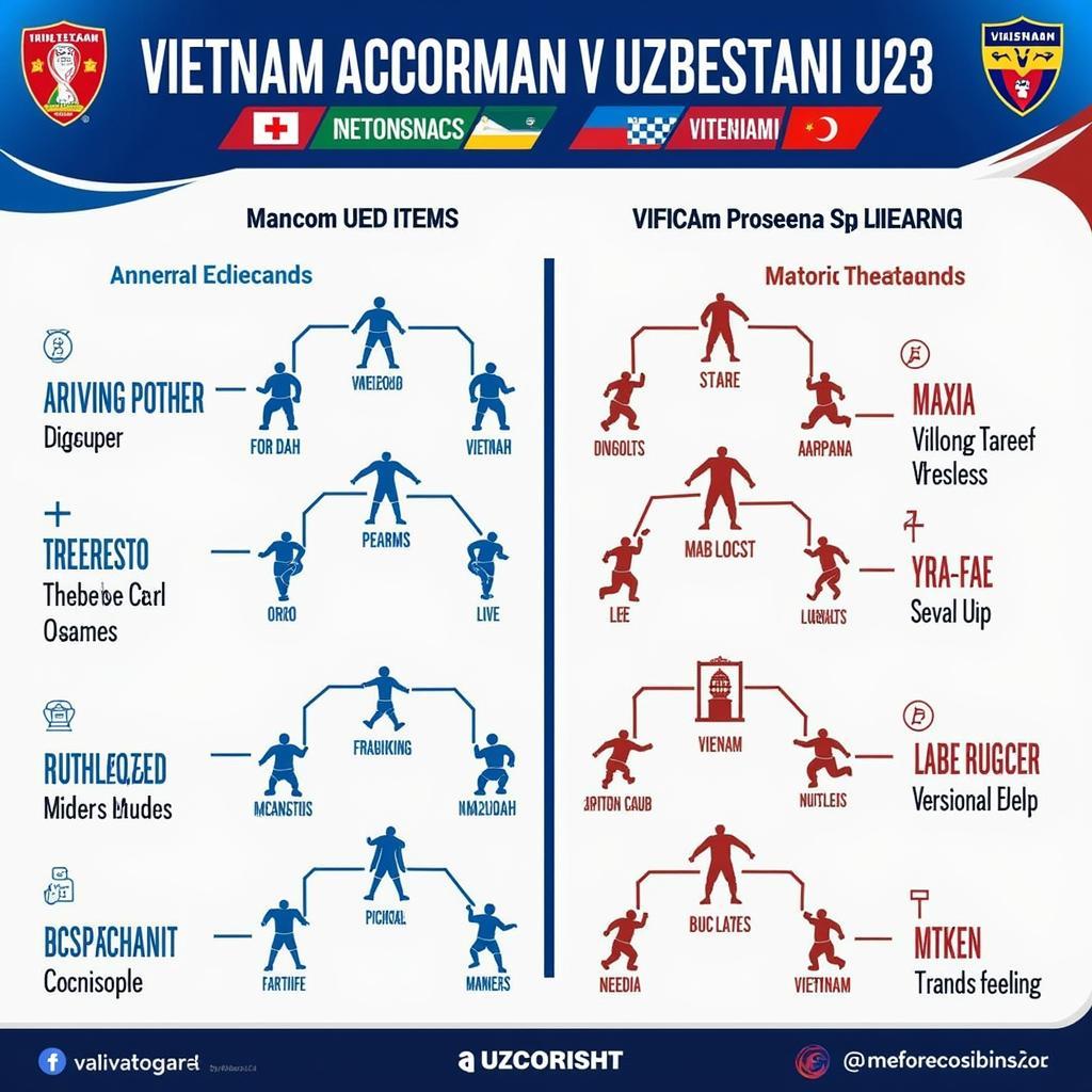 So sánh điểm mạnh, điểm yếu của U23 Việt Nam và U23 Uzbekistan