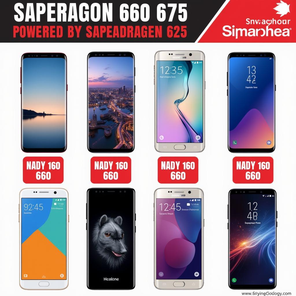 Điện thoại sử dụng Snap 660 và 675