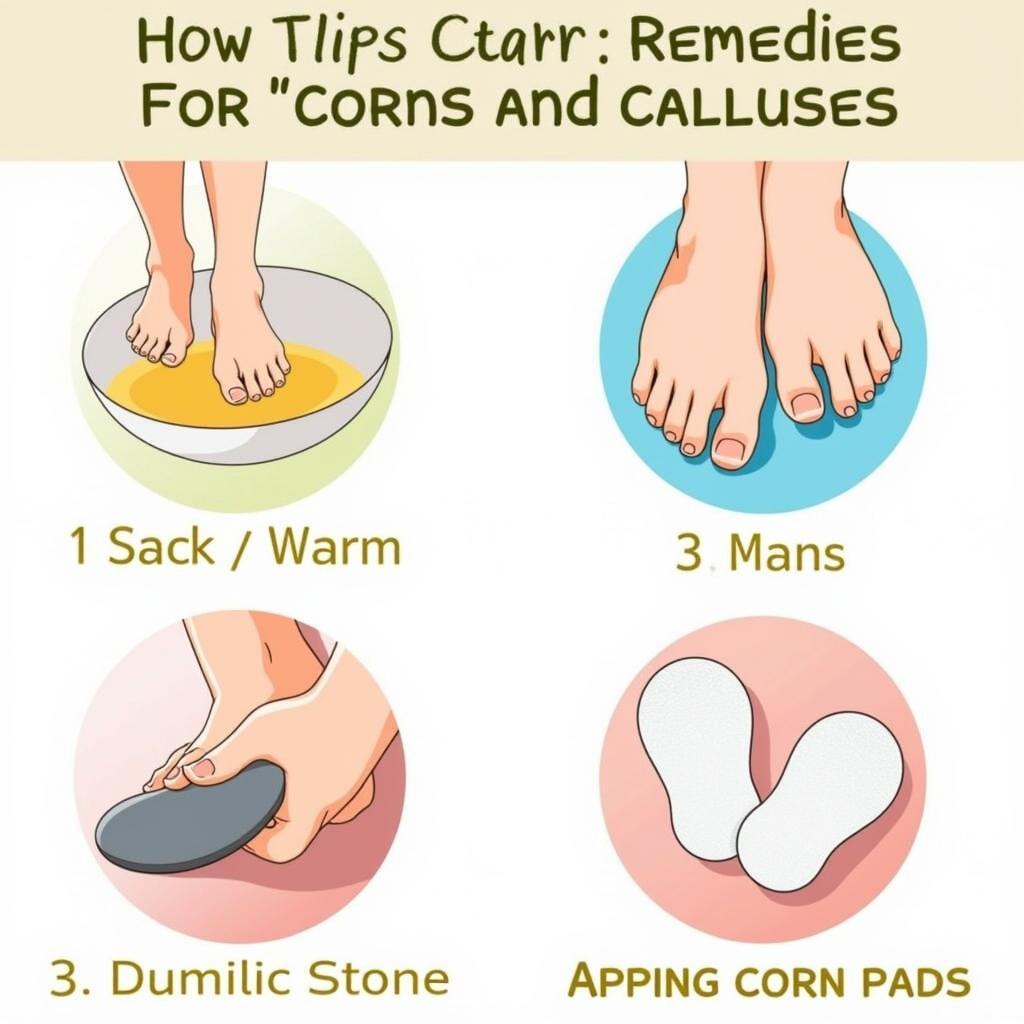 Điều trị corn và callus tại nhà