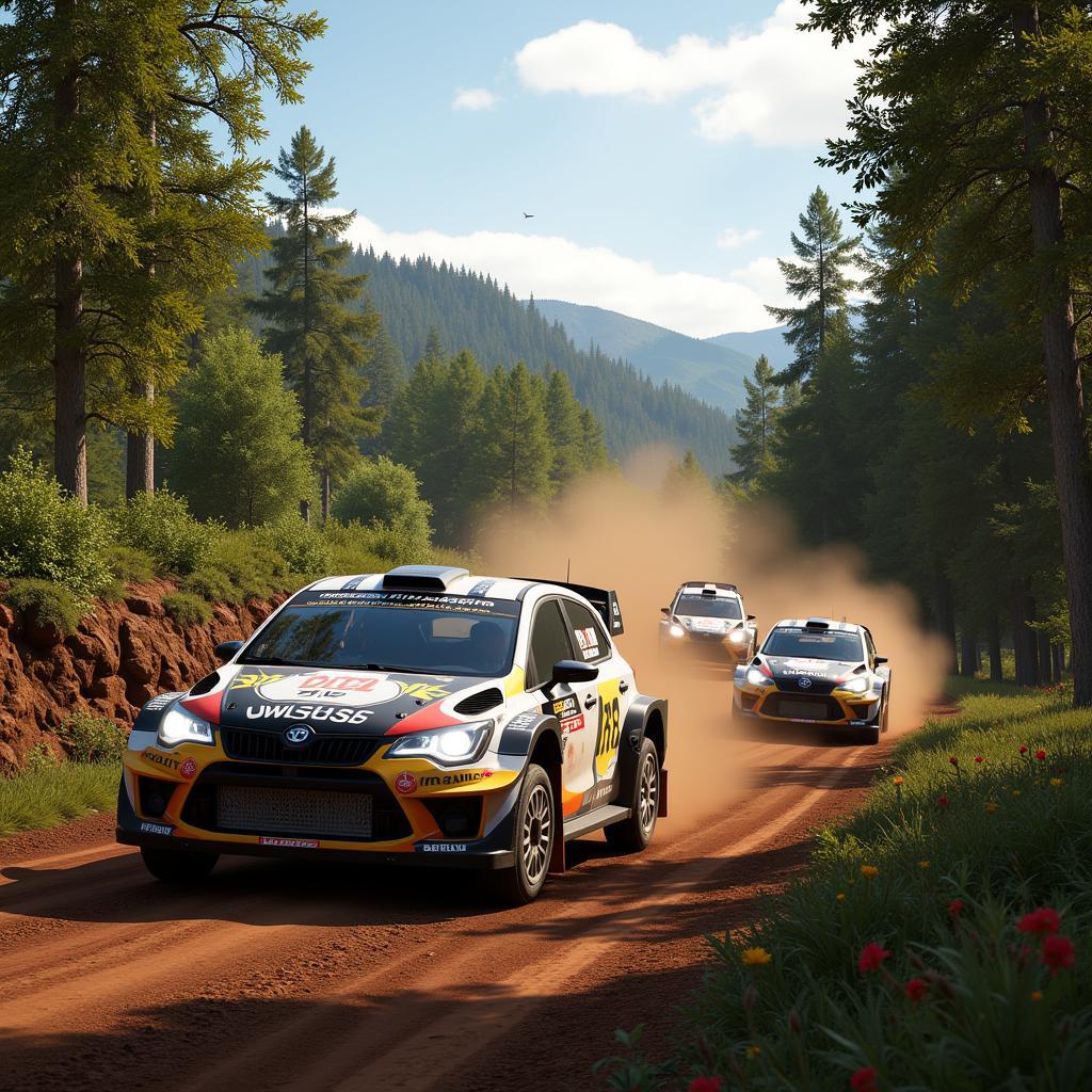 Đoàn đua rally trong Dirt 3