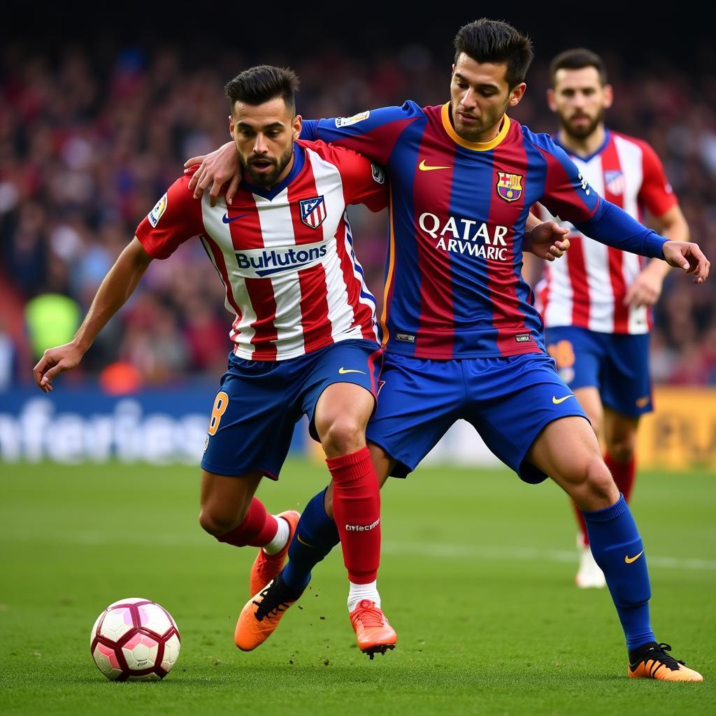 Đối đầu kinh điển giữa Barca và Atletico