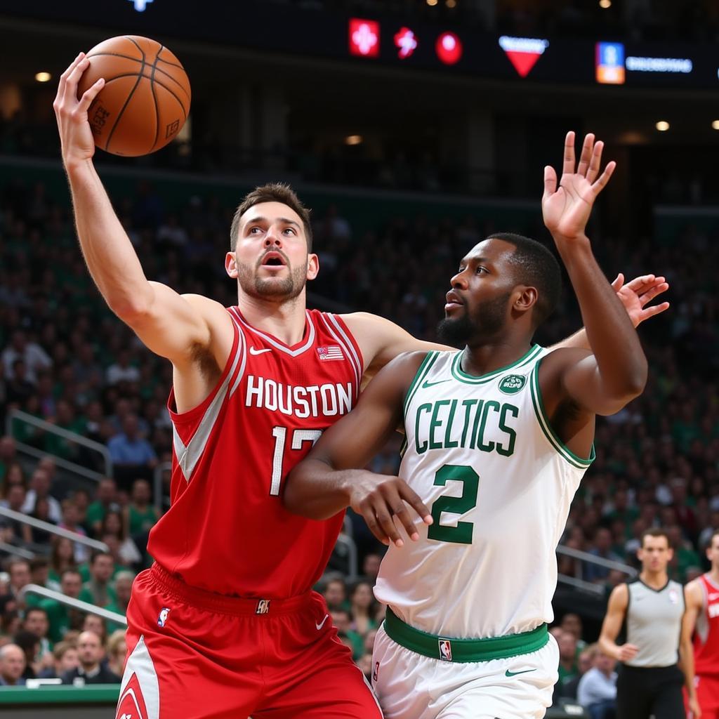 Đối Đầu Rockets Celtics: Hình ảnh trận đấu giữa Houston Rockets và Boston Celtics