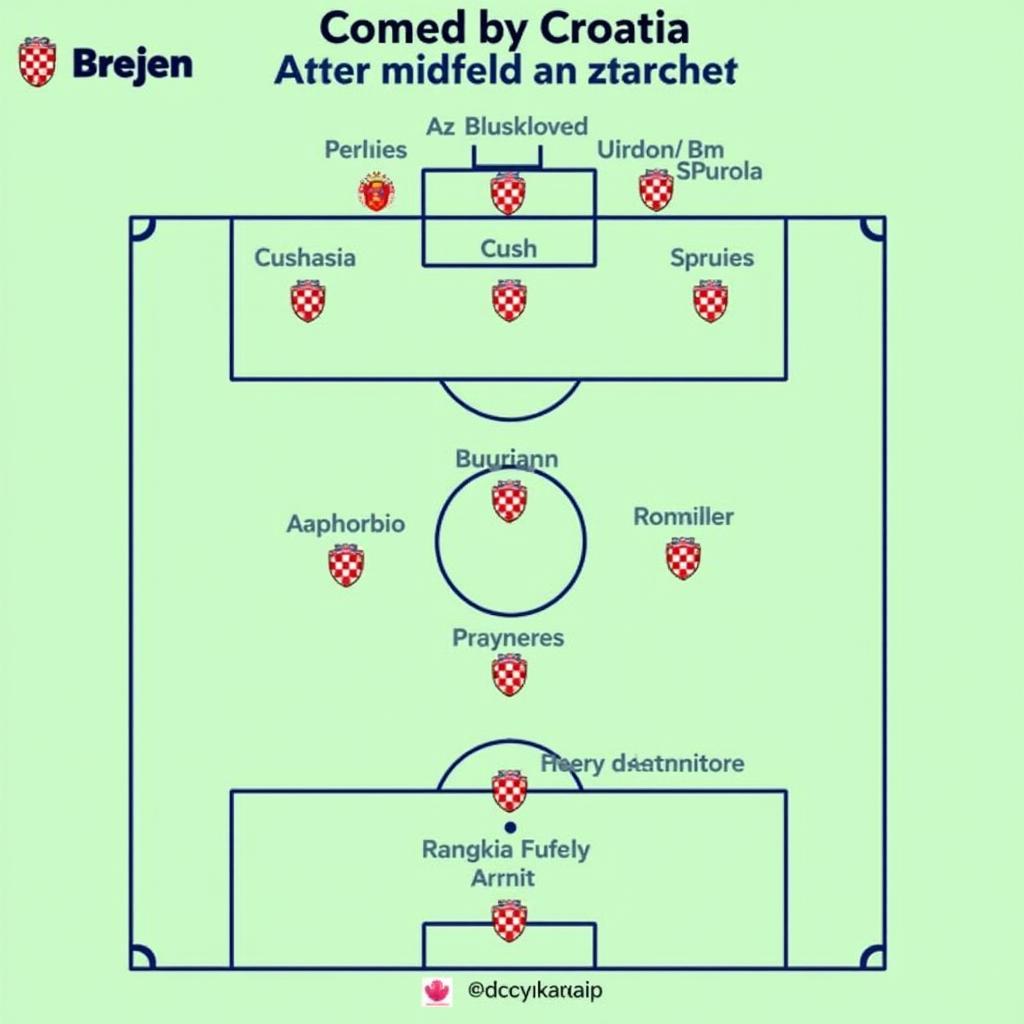 Đội hình chiến thuật của Croatia