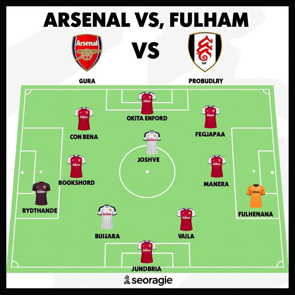 Đội hình dự kiến Arsenal vs Fulham