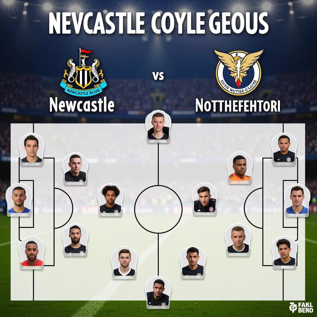 Đội hình dự kiến của Newcastle và Nottingham