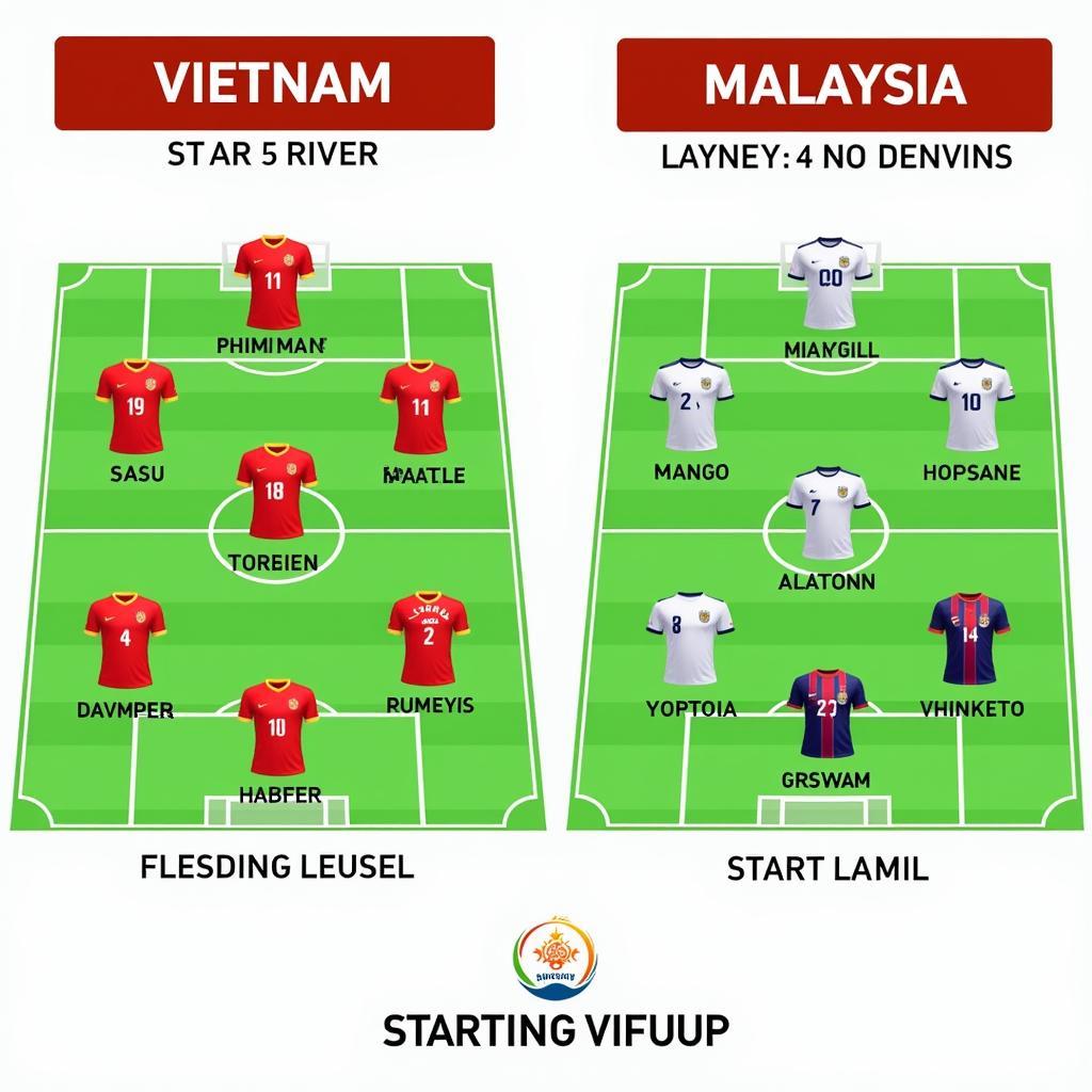 Đội hình Việt Nam vs Malaysia