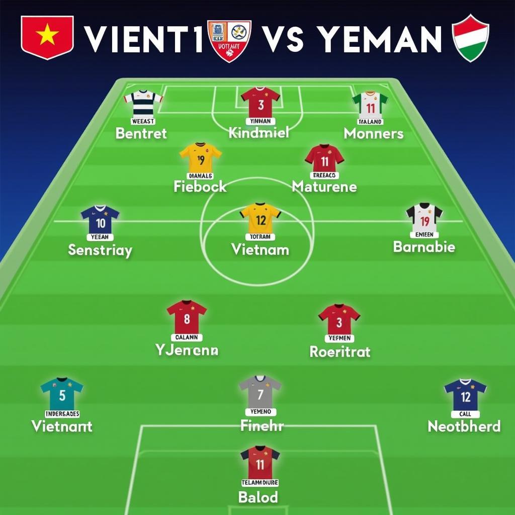 Đội Hình Việt Nam vs Yemen