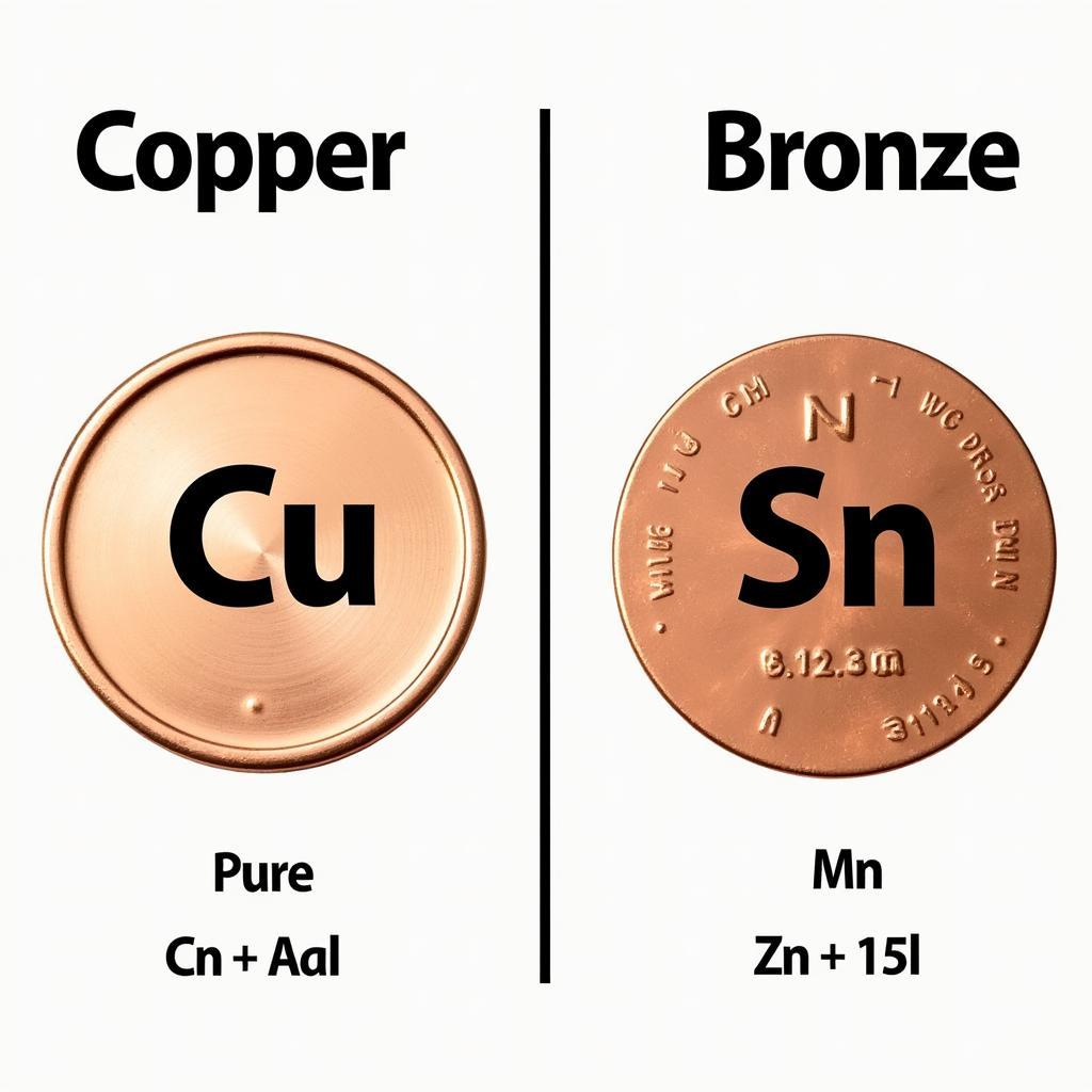 Comparison of Copper and Bronze Composition