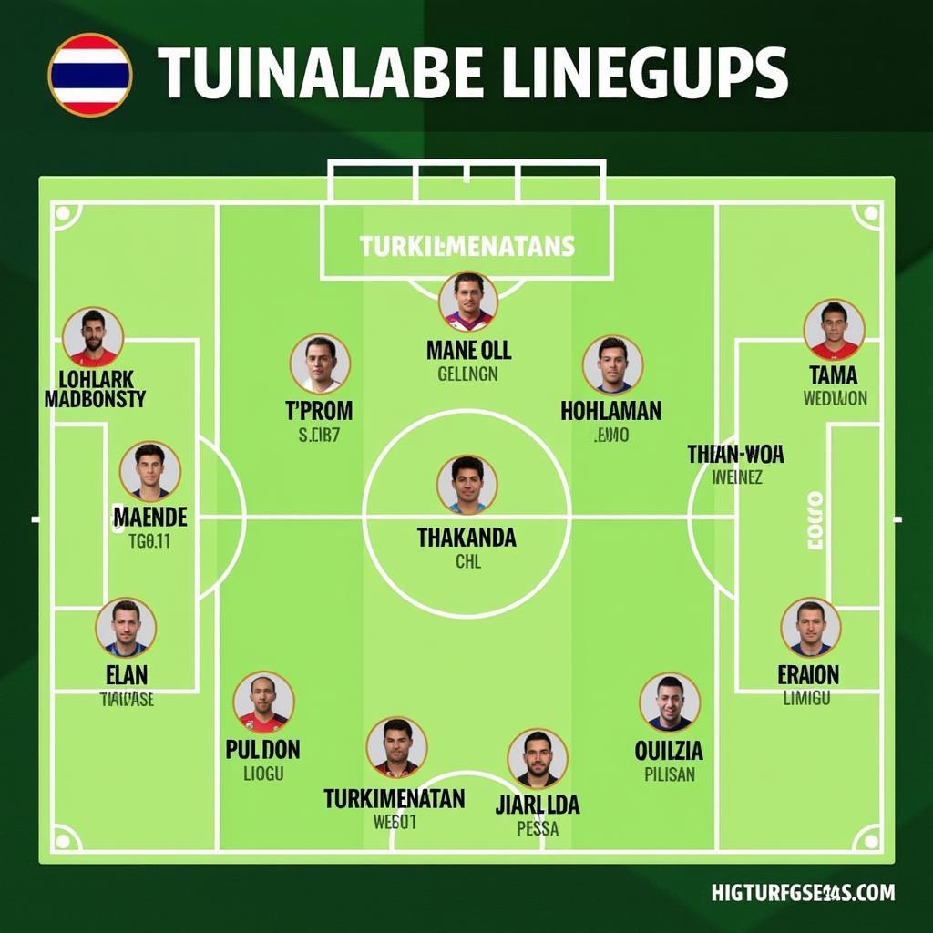 Dự đoán đội hình ra sân Thailand vs Turkmenistan