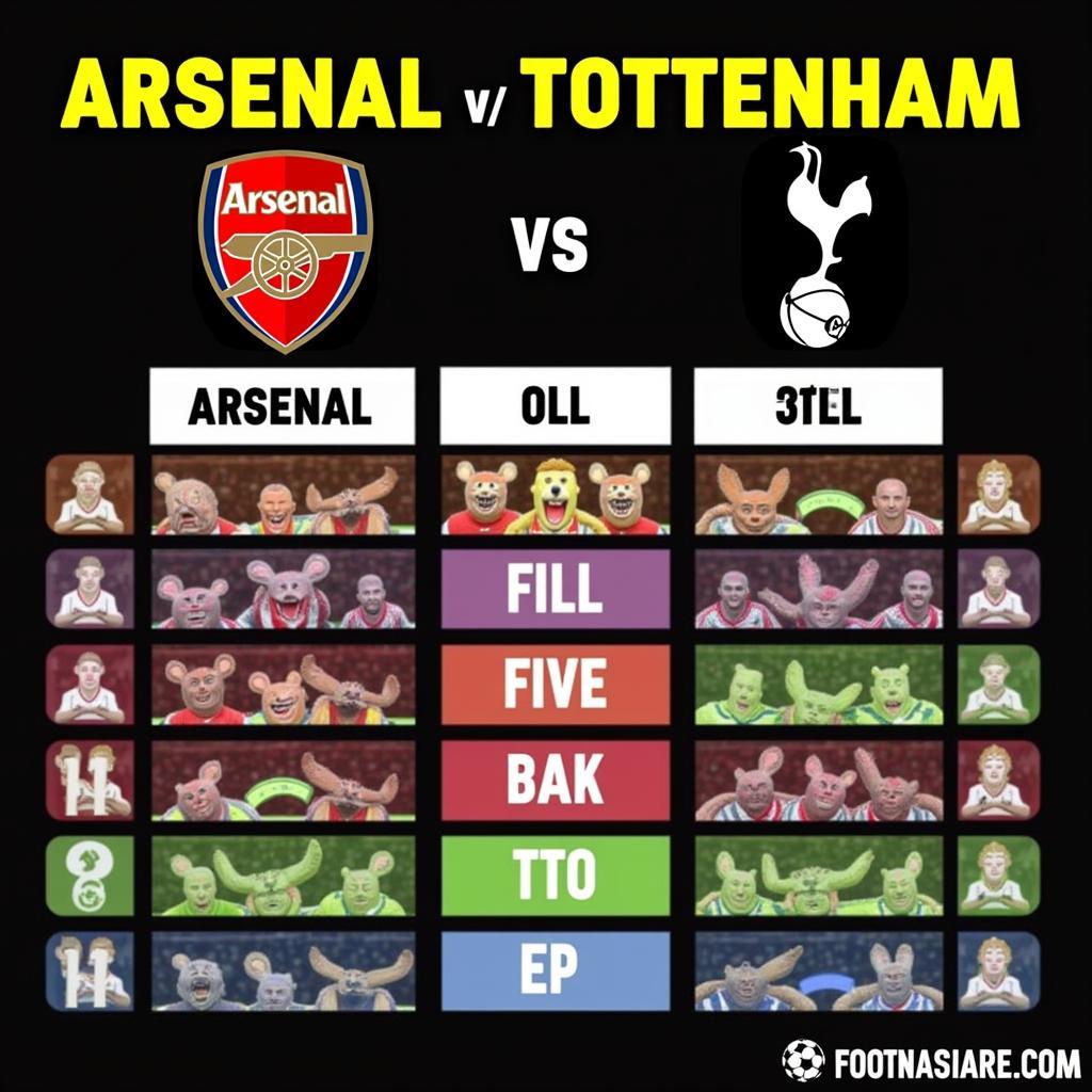 Dự đoán kết quả trận đấu Arsenal vs Tottenham